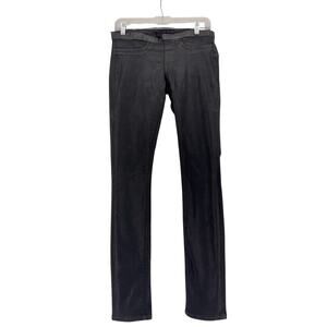 Helmut Lang Black Coated Skinny Pants Women’s Size 27 Minimalist Stretch